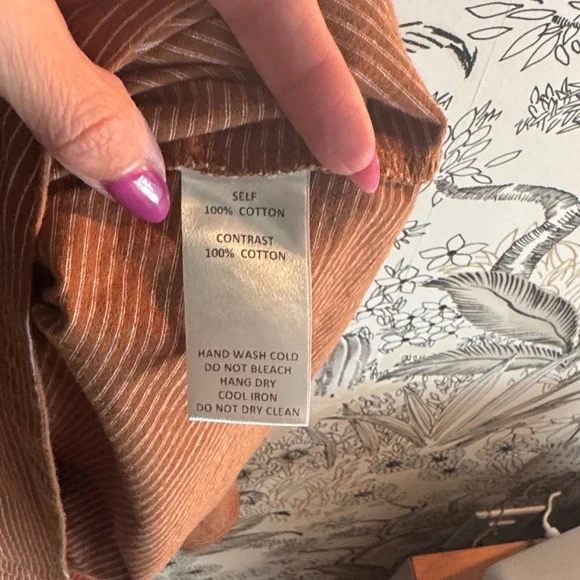 Mod Ref Tan Striped Shirt - Picture 5 of 5